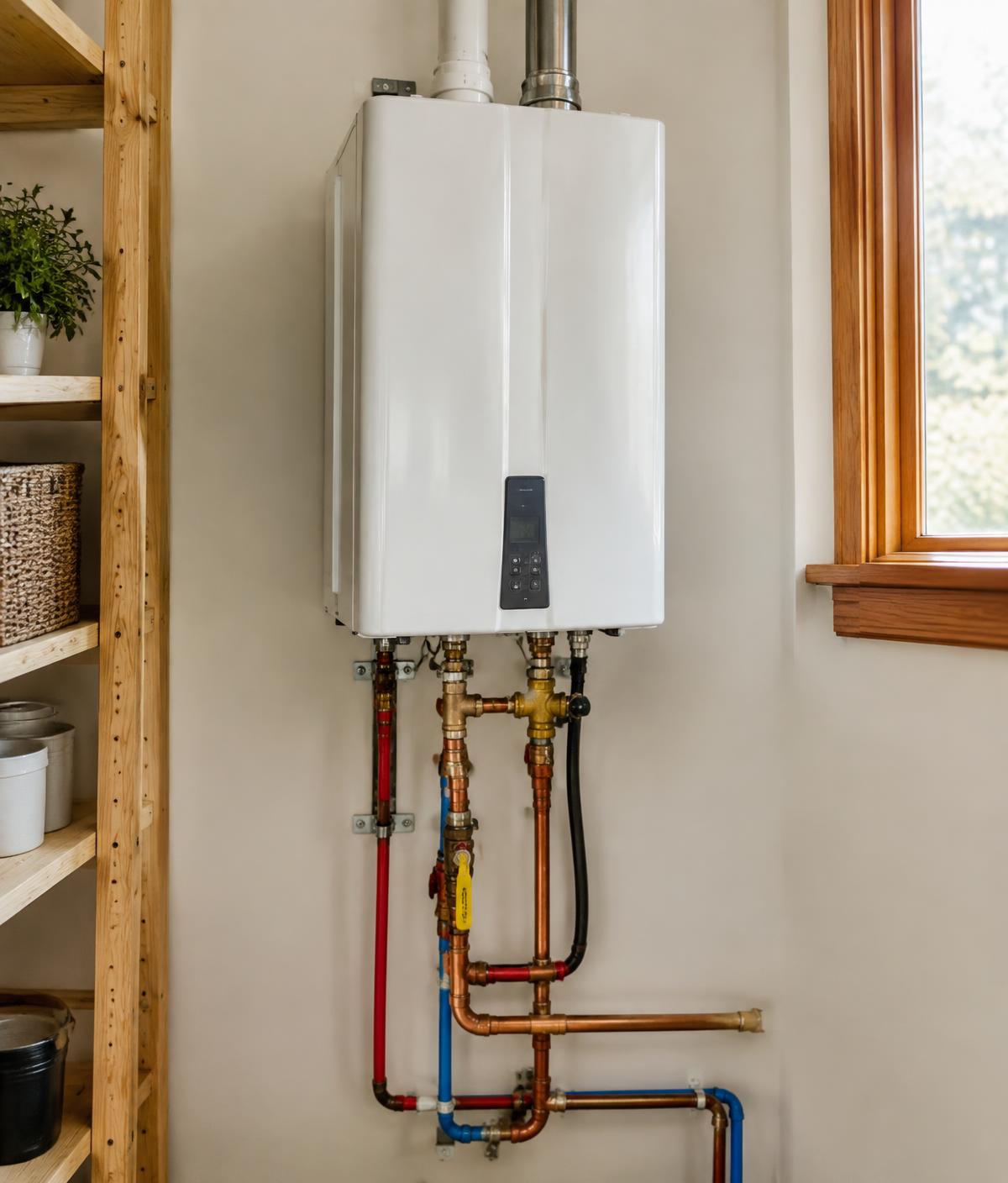 Tankless water heater install